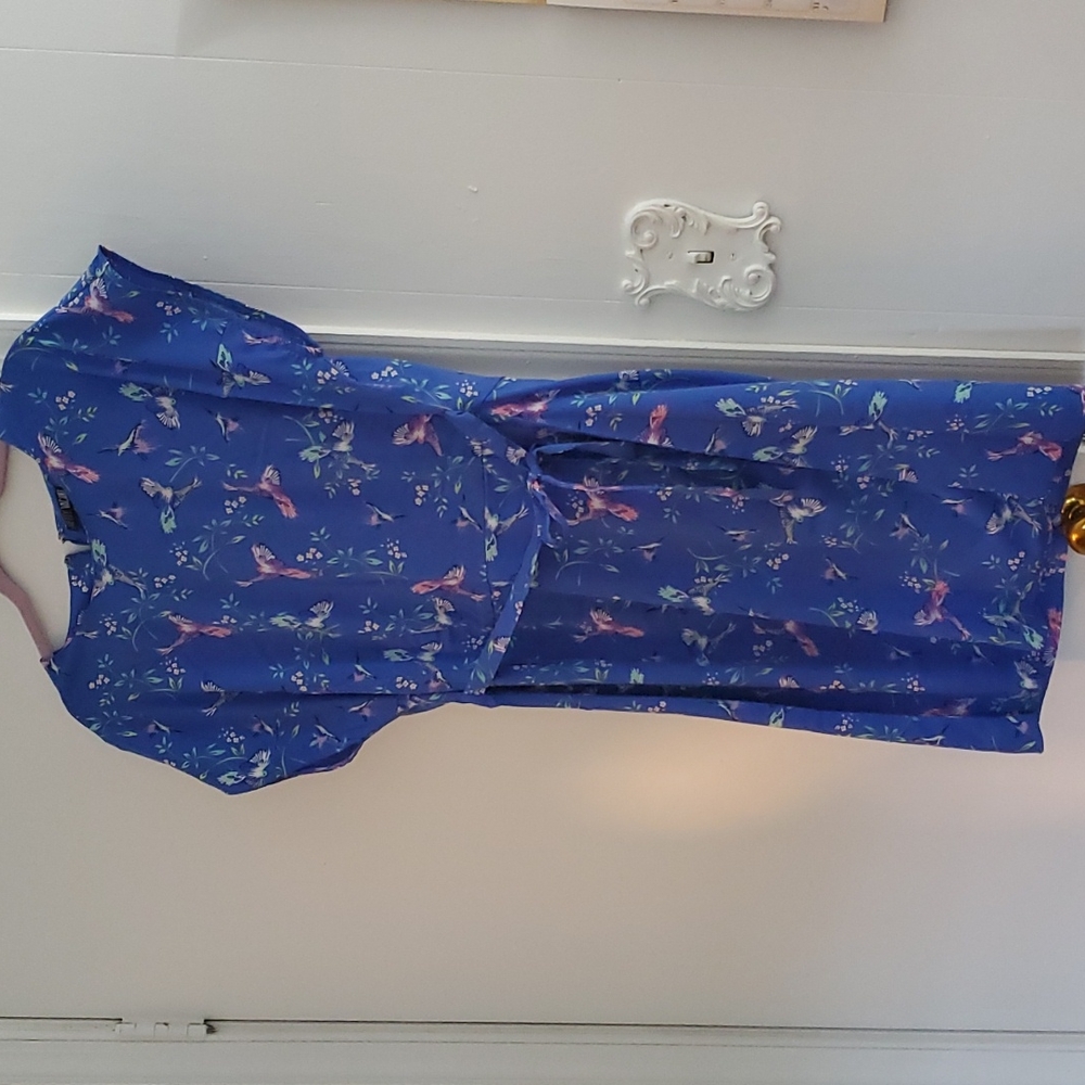 Beautiful bird floral dress